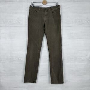 Peter Millar Superior Soft Corduroy Five Pocket Pant Mens 34 x 32 Olive Green